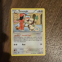 Pokemon Card Xy Breakthrough Smeargle 123/162 Rare NM Non Holo 2015 - Image 1