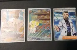 3 Scarlet Violet Pokemon Cards (Pachirisu#208 Fidough#213professors Research#241 - Image 1