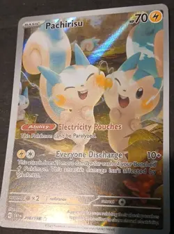 3 Scarlet Violet Pokemon Cards (Pachirisu#208 Fidough#213professors Research#241 - Image 2