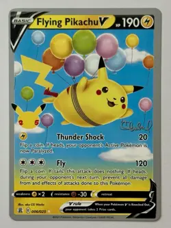 Flying Pikachu V 006/025 (NM) Non Holo 2022 World Championships Pokemon Card - Image 1