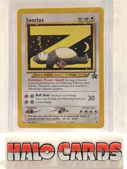 PACK FRESH SNORLAX Pokemon Card - WOTC - Black Star Promo - #49 MINT Q - Image 1
