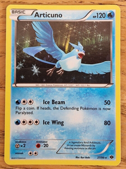 Pokemon Cards: Next Destinies Rare Holo: Articuno 27/99 - Image 1