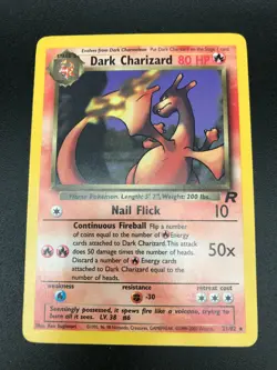 Dark Charizard Non Holo Rare 21/82 Pokemon Team Rocket Unlimited NM Card 1999 - Image 1