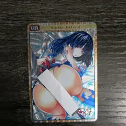 Sailor saturn Pop Out Sexy Card Holo Anime CUSTOM ART - Image 1