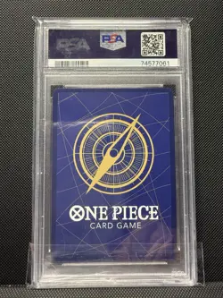 Shanks OP01-120 SEC ONE PIECE Card Game Romance Dawn Japanese PSA 9 - Image 2