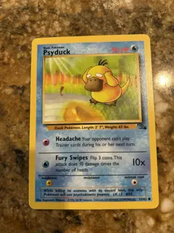 PSYDUCK - Fossil Set- 53/62 - Common - Pokemon Card - Unlimited - 1999 - NM - Image 1
