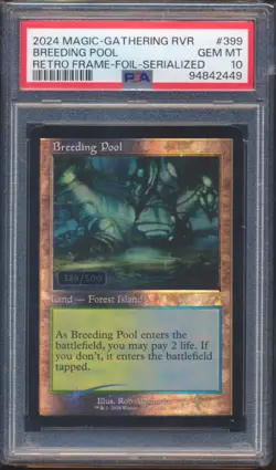 2024 MTG BREEDING POOL RETRO FRAME FOIL SERIALIZED #329/500 PSA 10 - Image 1