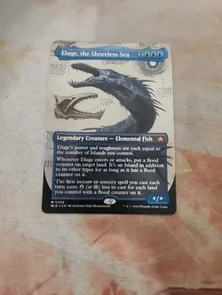Eluge, The Shoreless Sea Borderless Foil Bloomburrow MTG NM - Image 1