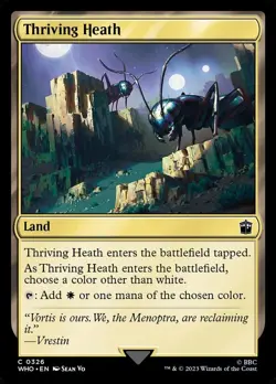 Hero Deal, English - 4 x MTG Thriving Heath Universes Beyond: Doctor Who - Image 1
