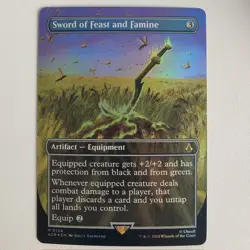 Sword of Feast and Famine - Foil Borderless - NM - Assassin's Creed ACR - MTG - Image 1