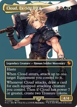 Cloud, Ex-SOLDIER Showcase Final Fantasy MTG NM - Image 1