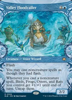 Valley Floodcaller X1 SHOWCASE FOIL-NM/M- Bloomburrow - Image 1