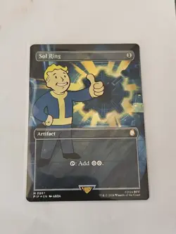 MTG Sol Ring 0887 PIP Fallout NM/M Surge Foil - Image 1