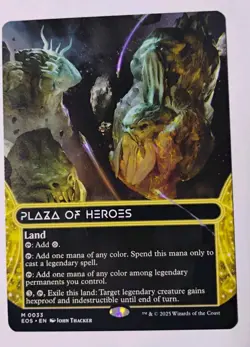 Plaza of Heroes MTG, Edge of Eternities: Stellar Sights, Borderless, NM - Image 1
