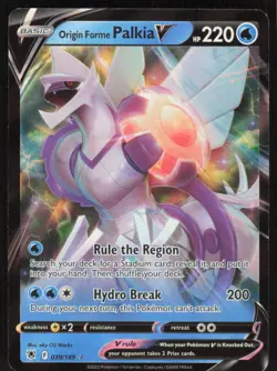 Pokemon TCG SWSH Astral Radiance #039/189 Origin Forme Palkia V NM - Image 1