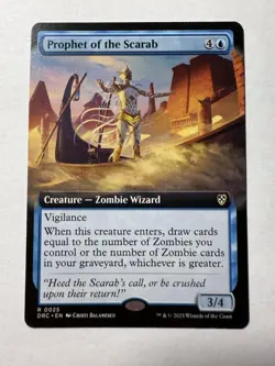 Prophet of the Scarab (Borderless Art) Commander: Aetherdrift Regular - Image 2