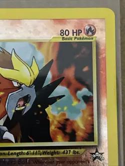 Pokemon Pokemon TCG Entei 34/53 Wotc Black Star Promo Reverse Holo Vintage Card - Image 3