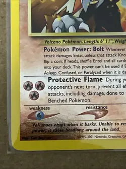 Pokemon Pokemon TCG Entei 34/53 Wotc Black Star Promo Reverse Holo Vintage Card - Image 4