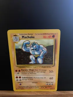 Machoke 34/102 - Common (Base Set 1999) Pokemon Card - Image 1