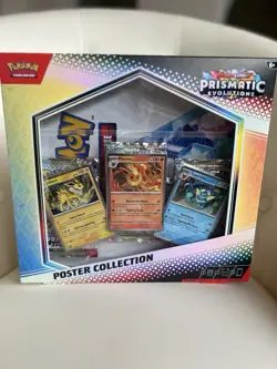 Pokemon TCG Scarlet & Violet Prismatic Evolutions Poster Collection Box - Image 1