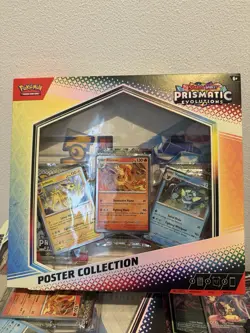 Pokemon TCG Scarlet & Violet Prismatic Evolutions Poster Collection Box - Image 1