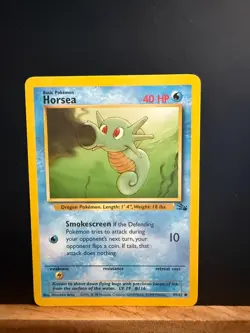 Horsea 49/62 - Common (Fossil 1999) Pokemon Card - Image 1