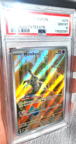 Mimikyu 075 Sv: Scarlet & Violet Promo Cards Holo PSA 10 under new PSA grade sys - Image 4