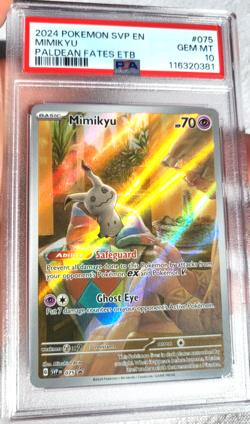 Mimikyu 075 Sv: Scarlet & Violet Promo Cards Holo PSA 10 under new PSA grade sys - Image 5