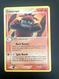 Pokemon Card TCG Camerupt 4/107 EX Deoxys Non Holo Rare Vintage 2005 - Image 1