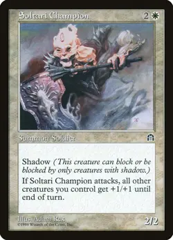 Soltari Champion Stronghold NM White Rare MAGIC THE GATHERING CARD ABUGames - Image 1