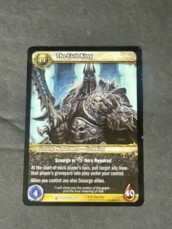World Of Warcraft The Lich King WOW 16/220 TCG Purple Card - Image 1