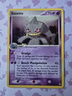2007 Pokemon, EX Power Keepers 4/108 Banette Holo Rare Card MP - Image 1