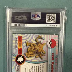 2000 Topps Chrome Pokemon T.V. Kadabra Holo #64 - PSA 10 GEM MINT - Image 4