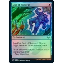 SEAL OF REMOVAL (FOIL-ETCHED) X4 Modern Horizons 2 Magic MTG MINT CARD - Image 1