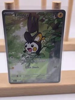 Pokemon TCG Emolga 112/086 Black Bolt Illustration Rare English - Pack Fresh - Image 1