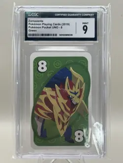 Zamazenta GREEN #8 Pokemon Japanese UNO Card Near Mint / Mint CGC9 - Image 1