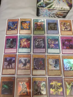 Yu-Gi-Oh! 63 Card Lot with Tin Ultra, Secret Rare Holo Retro Old Cards Blue Eyes - Image 2