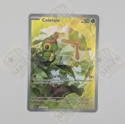 Caterpie 172/165 Scarlet & Violet 151 Full Art Ultra Rare Holo Pokemon Card - Image 1