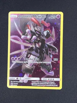 Pokemon TCG Armored Mewtwo SM228 SM Black Star Promo Card - Image 1