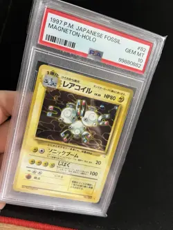 Magneton #082 PSA 10 GEM MINT Pokemon Card Vintage Japanese Fossil Set Holo Rare - Image 2