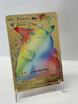 PikachuVMAX HP310 Metal Pokemon Card-Collectible Gift Display - Image 1