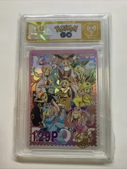 Pokemon Go Lillie Eevee Girl Slab Graded Card Holo Foil Anime 10 Gem Mint + Cute - Image 1