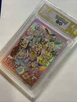 Pokemon Go Lillie Eevee Girl Slab Graded Card Holo Foil Anime 10 Gem Mint + Cute - Image 3