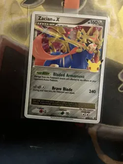 Zacian LV. X SWSH135 SWSH: Sword & Shield Promo Cards Holo NM - Image 1