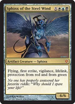 1 x Sphinx of the Steel Wind - Commander 2013 - NM-Mint - MTG - Image 1