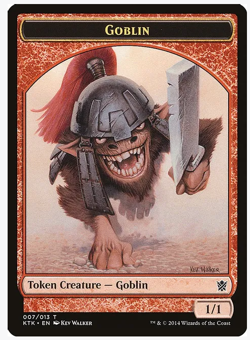 Goblin Token - Khans of Tarkir (KTK) (x4) PLAYSET MtG NM/LP - Image 1