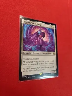 Minwu, White Mage Final Fantasy Regular FIN 26 Rare MTG Lifelink - Image 2