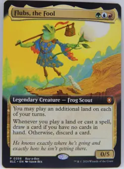 Magic the Gathering TCG - Bloomburrow Buy A Box Promo 0356 - FLUBS, the FOOL - Image 1