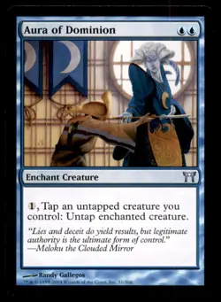 MTG Aura of Dominion LP Light Play Champions of Kamigawa [1464] - Image 1