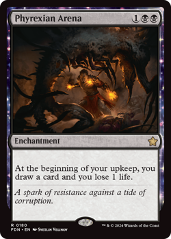 Phyrexian Arena #180 | Near Mint | Foundations FDN | Magic MTG - Image 1